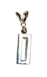 Debra Shepard Rectangle Hoop/Necklace Charm - Silver