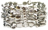 Multi-Strand Metal Beads - Silver