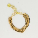 Cecilia Gonzales Gold Matte Brass Chain Bracelet