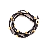 Marlyn Schiff Crystal Wrap Bracelet - Black/Gold