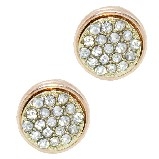 Swarovski Crystal Pave Rose-Gold Earrings