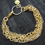 Cecilia Gonzales Gold Matte Brass Chains